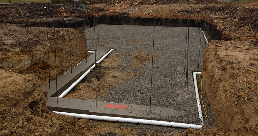 Home Site Excavating Footer Drains Septic Tanks